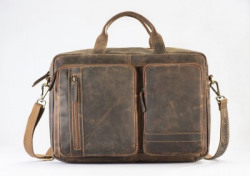 Picco Massimo Men Tan Messenger Bag