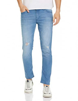 The Indian Garage Co Men's Slim Jeans (1020-DNM02-15_Blue 34)