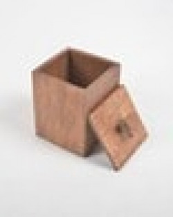 Wooden Square Jar With Air-Tight Lid