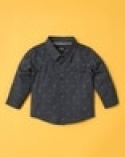 Printed Cotton Shirt with Patch Pocket