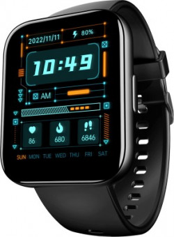 boAt Wave Connect Plus with 1.83'' HD Display with BT Calling & Lightweight Design Smartwatch(Black Strap, Free Size)