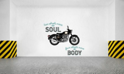 Decal O Decal 1 cm Two Wheeler Bikers Bike Quote Self Adhesive Sticker(Pack of 1)