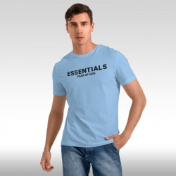 FTX Printed Men Round Neck Light Blue T-Shirt