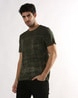 Tie & Dye Slim Fit Crew-Neck T-Shirt with Patch Pocket