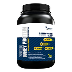 Trikut Sport Supplements Premium Whey Protein|2.2Lbs/1Kg(Rich Chocolate)-33 Serving-Zero Fats&Sugar