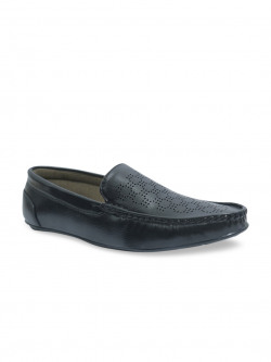 Provogue Men Black Driving Shoes