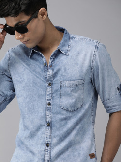 Roadster blue denim store shirt