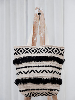 Ariana Black Tote Bag