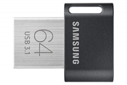 SAMSUNG MUF-64AB/APC FIT Plus 64GB - 300MB/s USB 3.1 Flash Drive, Black/Sliver