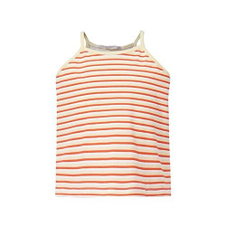 ONLY Stripes Cotton Blend Round Neck Girls T-Shirt (Pink, 7)