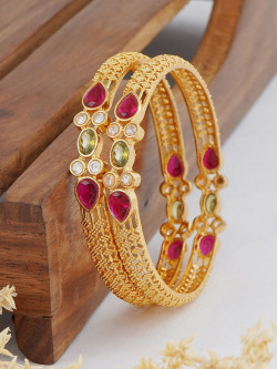 MANSIYAORANGE Set Of 2 Bangles