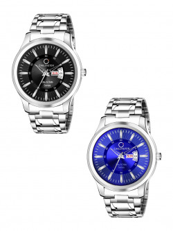 CARLINGTON Men Combo Of 2 Black & Blue Analogue Watch