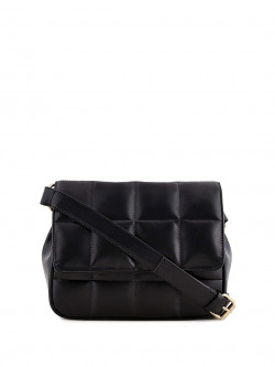 DressBerry Black Quilted Structured Sling Bag