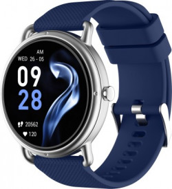 Noise Fit Buzz with 1.32inch HD Round Screen, Bluetooth calling and SPO2 Smartwatch(Blue Strap, Regular)
