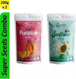 AMAYU Raw Pumpkin Seeds, Sunflower Seeds for Eating Pumpkin Seeds(400 g, Pack of 2)