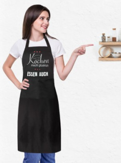 OASIS Cotton Home Use Apron - Free Size(Black, Single Piece)
