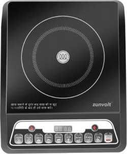 ZunVolt 2000W Unbreakable Glass Cooltouch Shockproof Induction Cooktop(Black, Push Button)