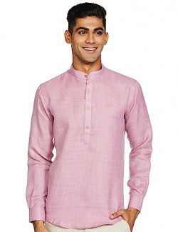 BE ACTIVE Men's Solid Regular Fit Shirt (RF0016_Pink S)