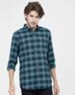 Men Checked Slim Fit Shirt