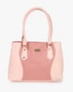 Colourblock Shoulder Bag with Metal Accent