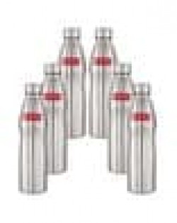 Set of 6 Stainless Steel Water Bottles