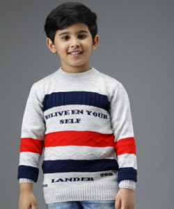 Fit N Fame Colorblock Round Neck Sweater