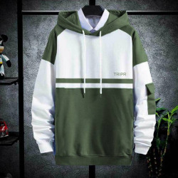 Boys Full Sleeve Color Block Hooded Sweatshirt