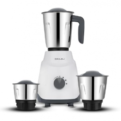 Bajaj Ninja Series Contempo Mixer Grinder 500W|3 Stainless Steel Mixer Jar|DuraCut Blades by Bajaj|Mixie For Kitchen with 2-in-1 function blade| Pulse Mode| 2-Yr Warranty by Bajaj| Grey
