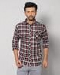 Men Checked Slim Fit Shirt