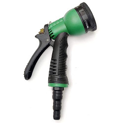 GLUN Plastic 8 in 1 Hose Nozzel Spray, 8 Adjustable High Pressure Spray, Multi Use Hose Sprays (Auto)