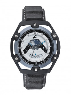 Fastrack Men White & Black Analogue Watch 3207KL01