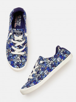 Skechers Women Navy Blue Beach Bingo Woof Pack Sneakers