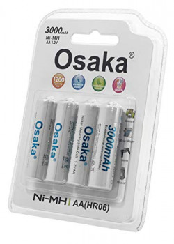 Osaka NI-MH HR06 4xAA 3000mAh Enelong Rechargeable Battery Set