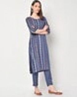 Printed Straight Kurta Suit Set