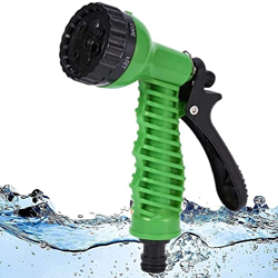 EPISKEY Garden Hose 7 Pattern High Pressure Garden Hose Nozzle Water Spray Gun With Leak Proof 2 Pcs Metal Grip Lock Gardening Washing Gun