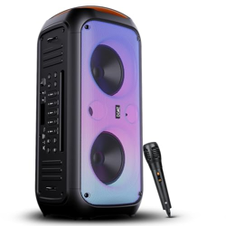 boAt Partypal 300 Speaker with 120 W Signature Sound, Up to 6 hrs Playtime, Built-in Mic, TWS Mode, Bluetooth v5.3, AUX Port, & USB Type-C Port(Premium Black)