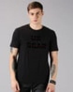 Regular Fit Typographic Print Crew-Neck T-Shirt