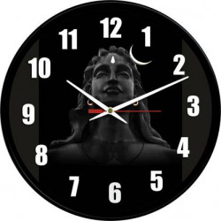 Lavish Creations Analog 28 cm X 28 cm Wall Clock(Black, With Glass, Standard)
