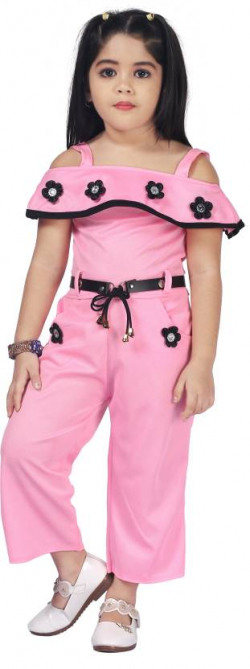 Embroidered Girls Jumpsuit