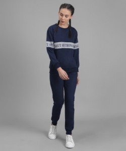 METRONAUT Solid Women Track Suit