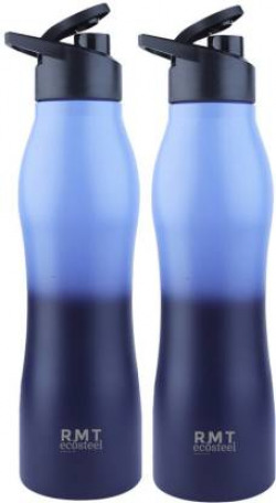 Rmt Ecosteel Stainless Steel Water Bottle Combo Set for fridge School Gym Office Kids Bottle 2000 ml Water Bottles(Set of 2, Multicolor)