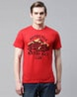 Graphic Print Slim Fit Crew-Neck T-Shirt