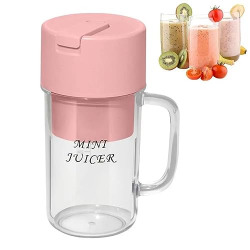 KRUSH Generic Portable Blender Fruit Blender Personal Blender with Straw For Smoothie Protein Shake Juice Office Sports Home Travel 1pc (Color May Vary) (Today Deal)