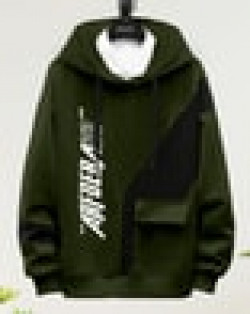 Men Typographic Print Regular Fit Hooded T-Shirt