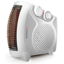 Longway Hot-Max 2000/1000 Watts Room Heater with Adjustable Thermostat | ISI certified (White)
