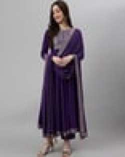 Bandhani Print Anarkali Kurta with Pants & Dupatta