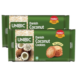 Unibic Danish Coconut Cookies, 270Gm (Pack Of 2)/300Gm (Pack Of 2) Weight May Vary