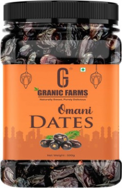 Granic Farms Premium Omani Dates| Natural Soft Khajoor| Dates(500 g)