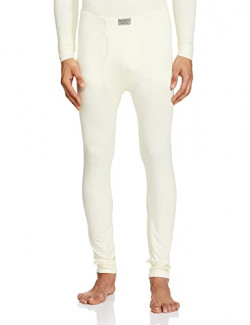 Fruit of the Loom Soft Cotton Blend Thermal Bottom Pant for Men | Comfortable Fit | Off White Pack of 1