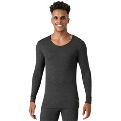U.S. POLO ASSN. Men Snug Fit Solid I652 Thermal T-Shirt - Pack of 1 (Anthra Mel L)